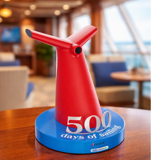 Carnival 500 Days of Sailing Funnel Trophy